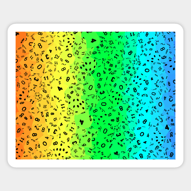 Rainbow Dice Everywhere Sticker by ClarkStreetPress